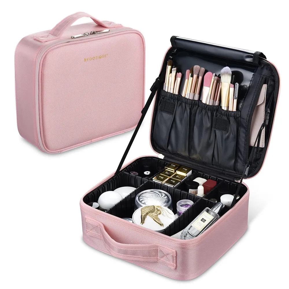 10in Oxford Makeup Train Case with Divider Layer