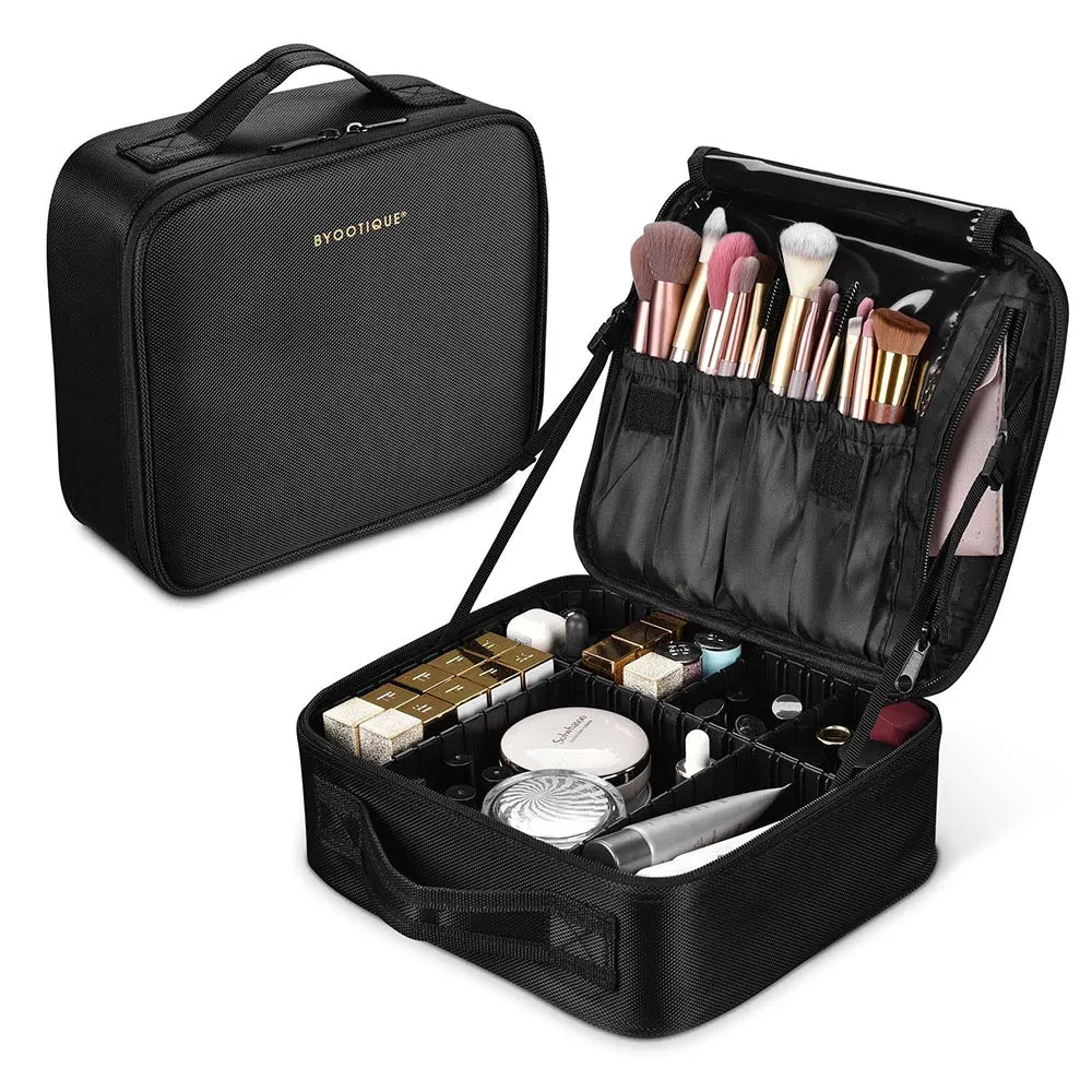 10in Oxford Makeup Train Case with Divider Layer