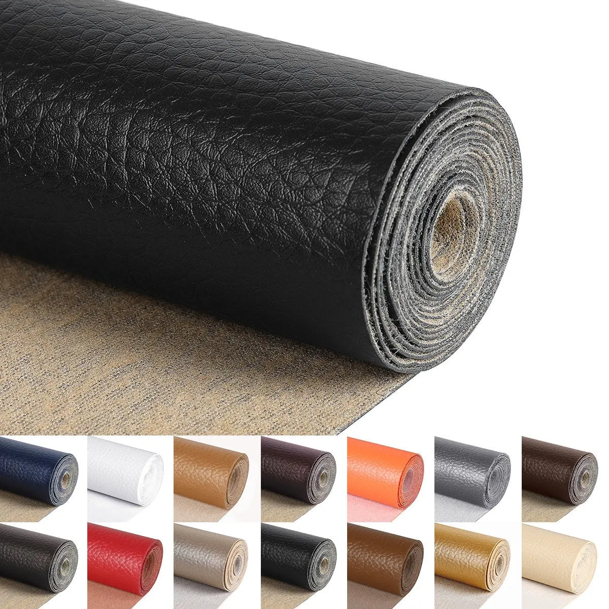 1/2/5/10/15 Yards Faux Leather Fabric Vinyl Fabric 54" Wide