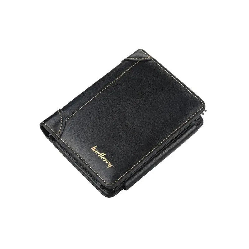 1pc Stylish Mens Short Wallet - Ultra-Thin, Multi-Card Slots & Zippered Coin Pocket - Secure, Compact Design - Perfect Gift for Him on Valentines Day