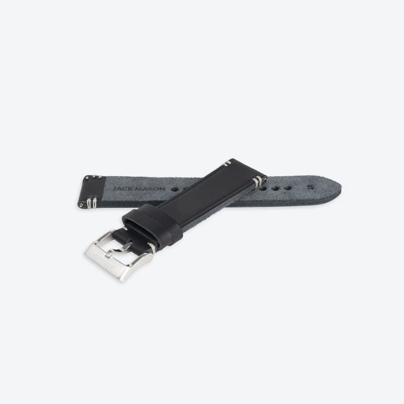 22mm Black Leather Strap