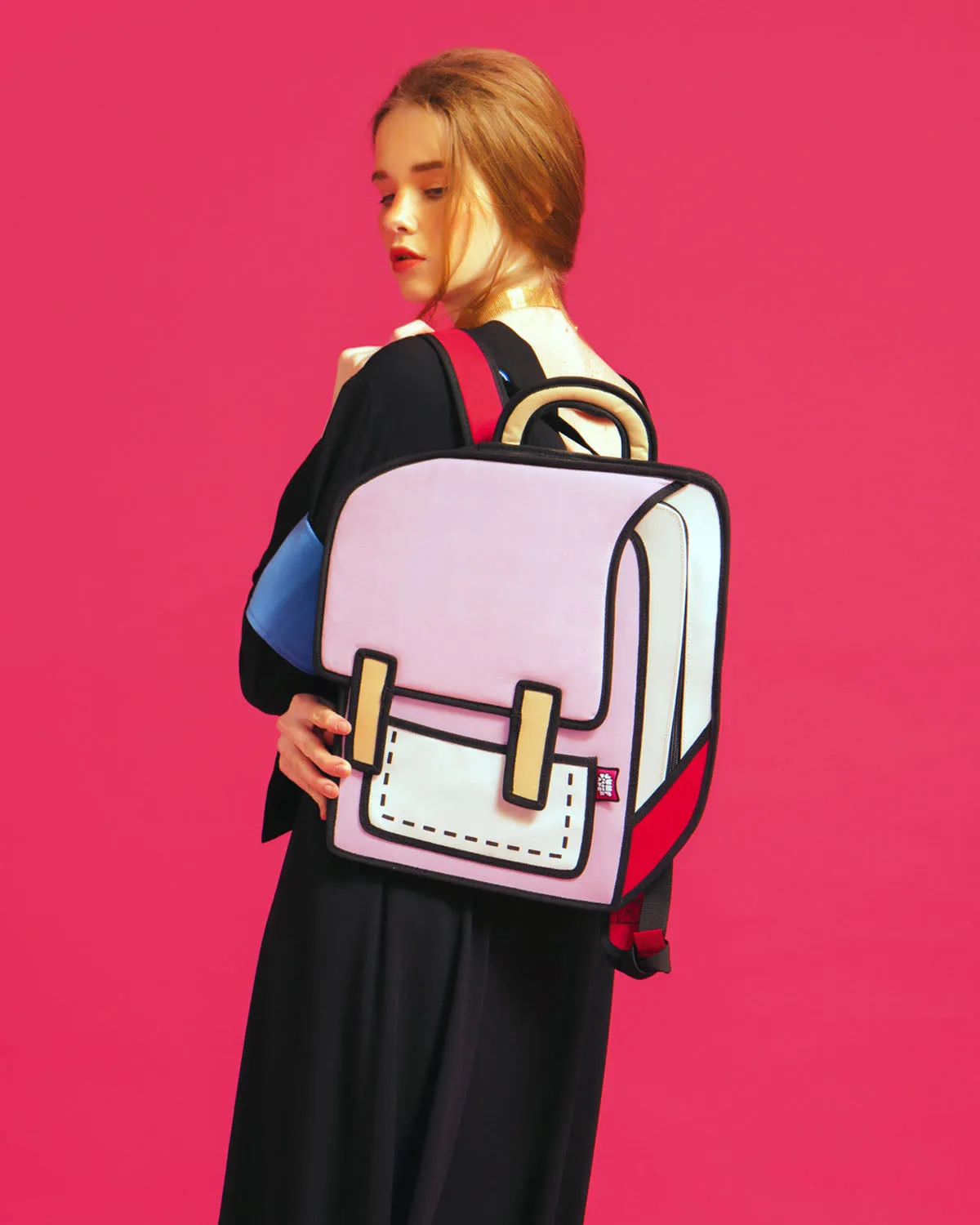 2d Backpack Spaceman Coo Coo Pink