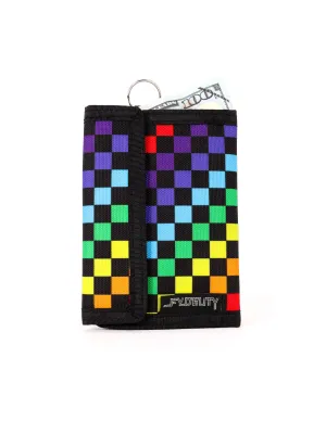 80's Wallet | Bi-Fold RFID |INDY RAINBOW BLACK