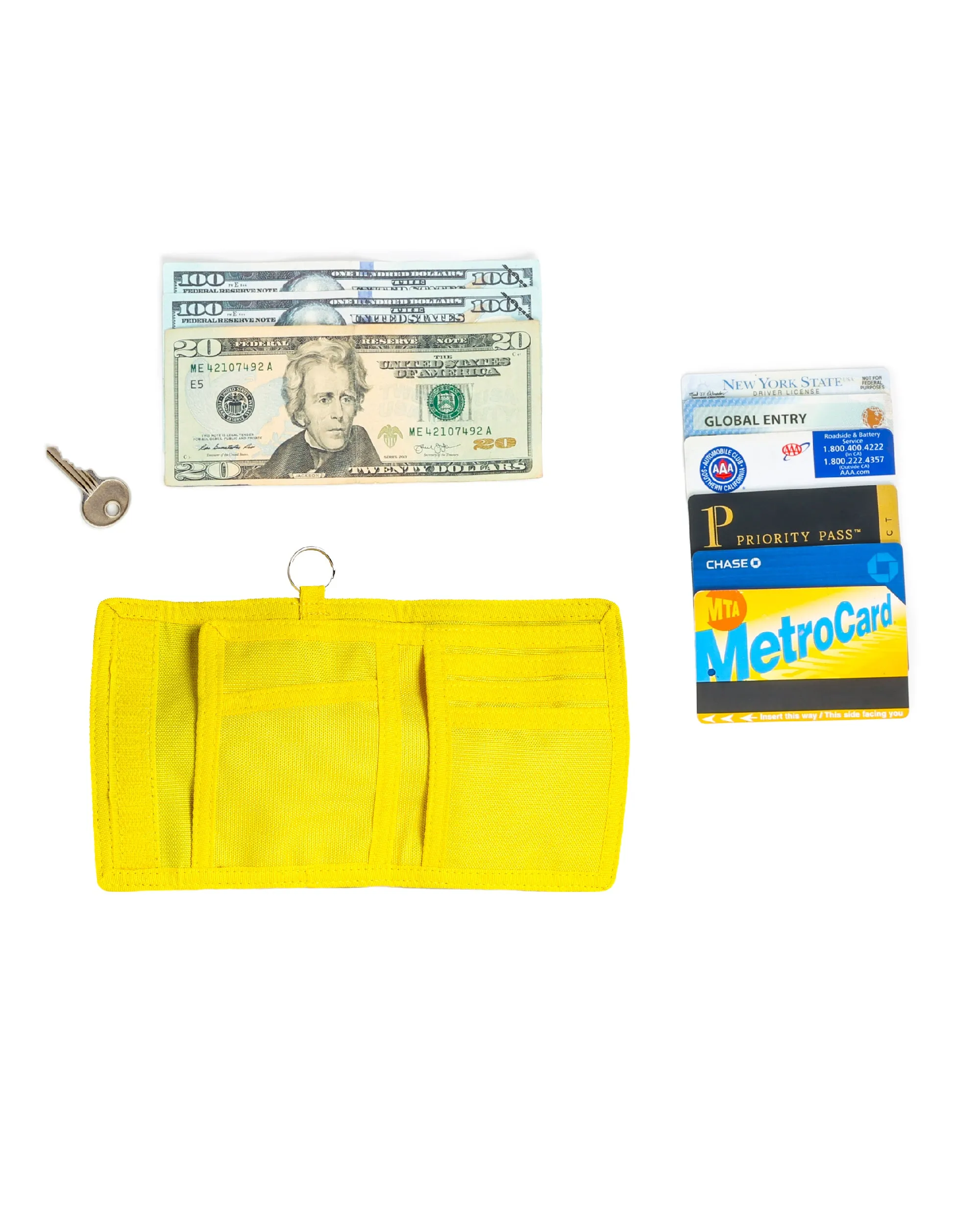 80's Wallet | Bi-Fold RFID | Neon Yellow