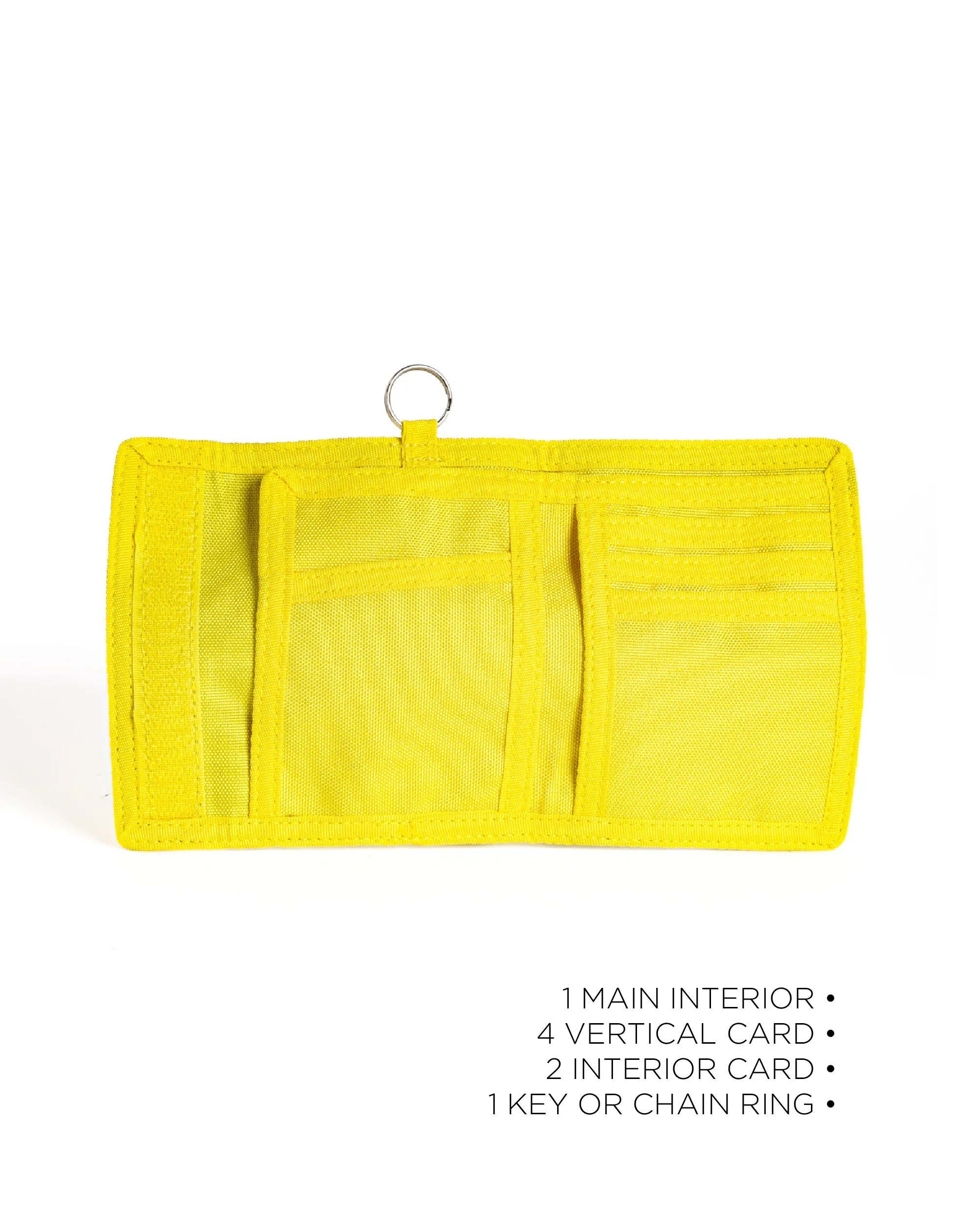 80's Wallet | Bi-Fold RFID | Neon Yellow