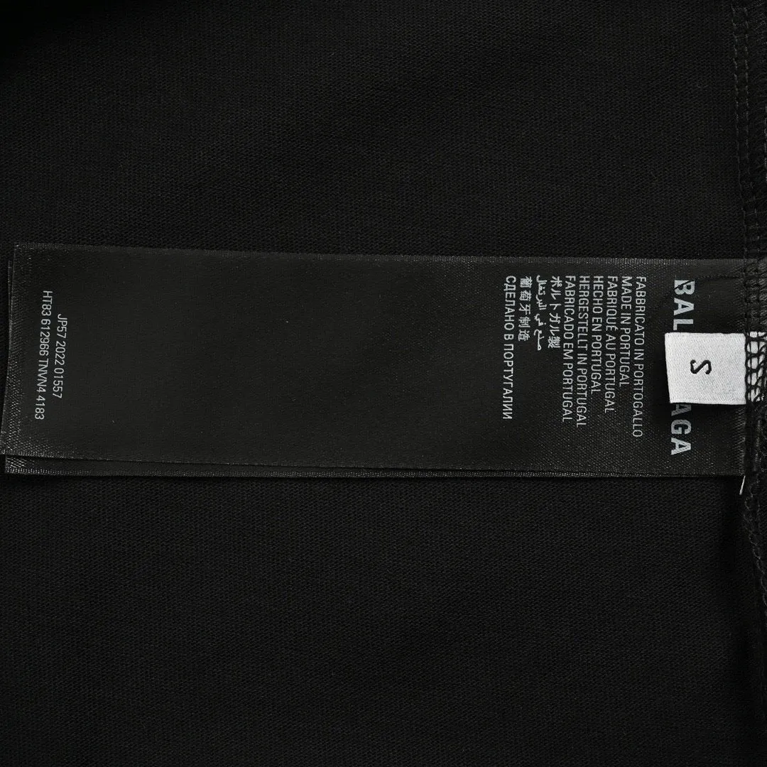 Balenciaga Multi-Logo Black T-Shirt