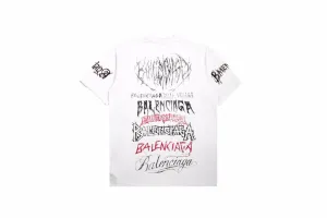 Balenciaga Multi-Logo T-Shirt (White)