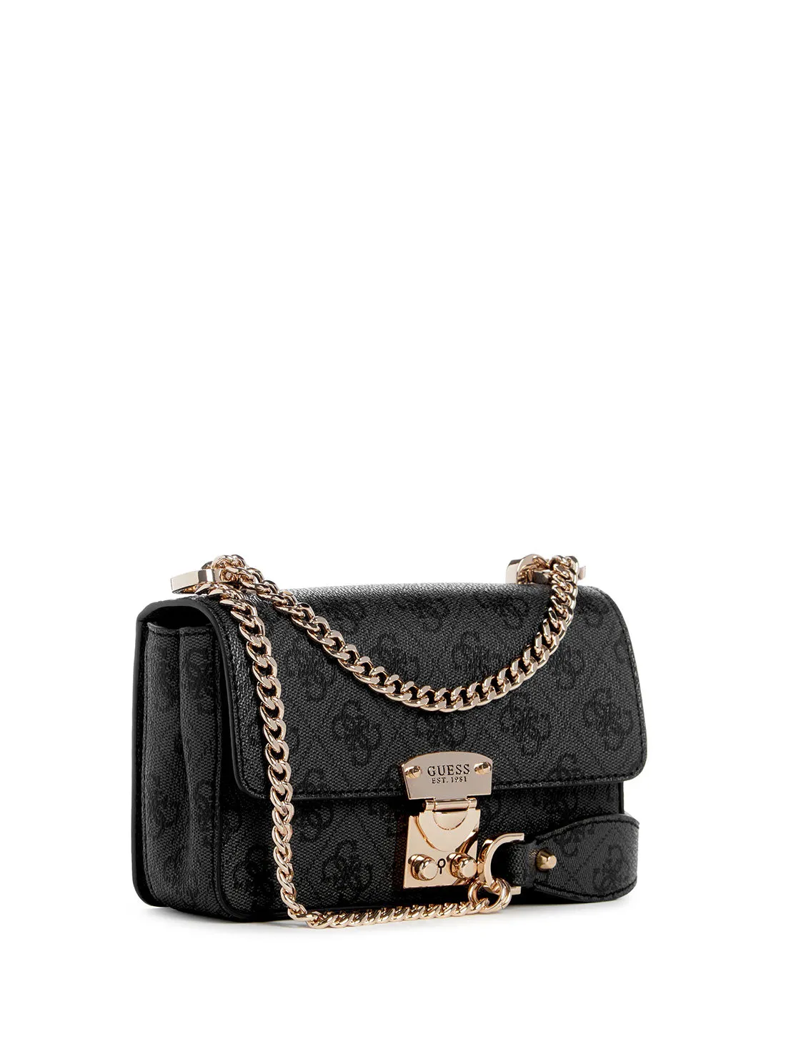 Black Logo Eliette Mini Crossbody Bag