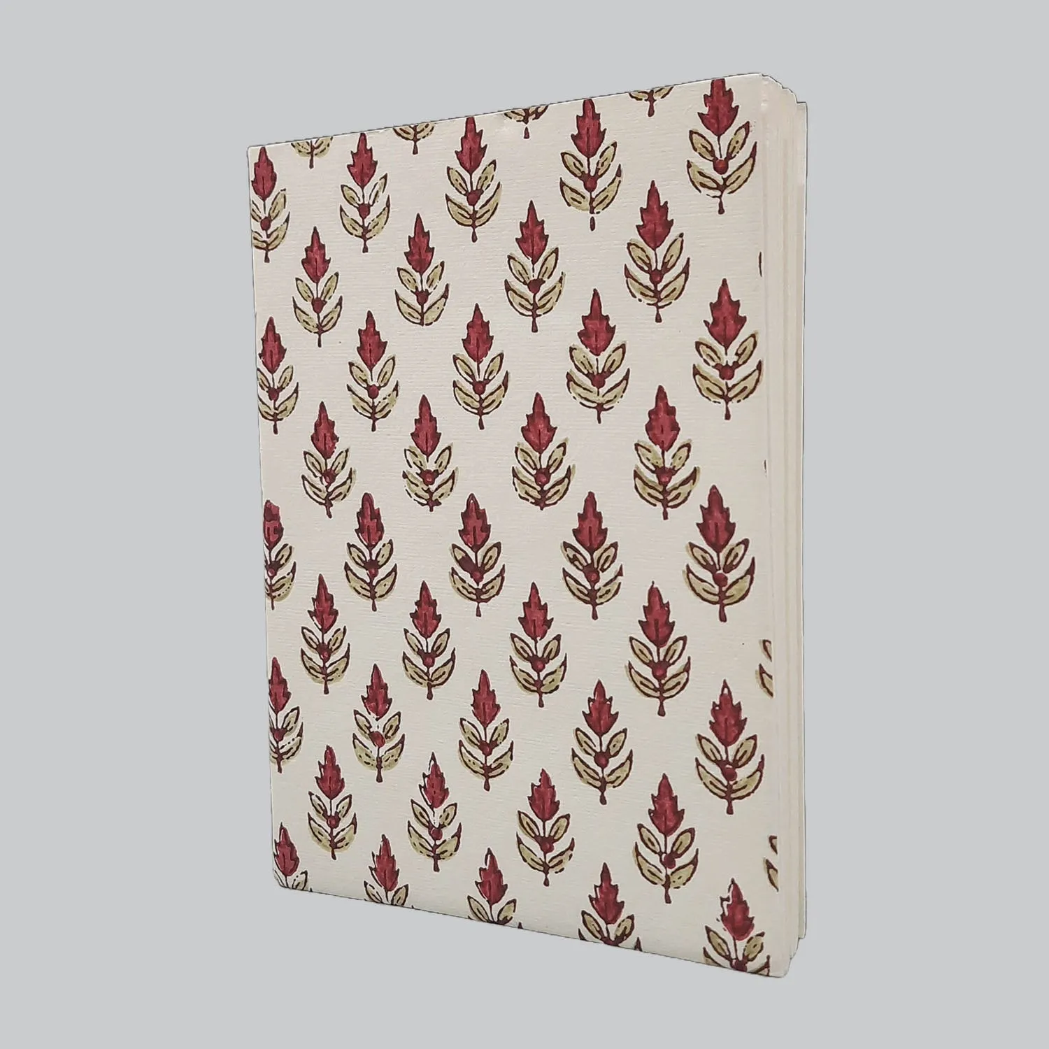 Block Print Diary Notebook 7 x 5 in