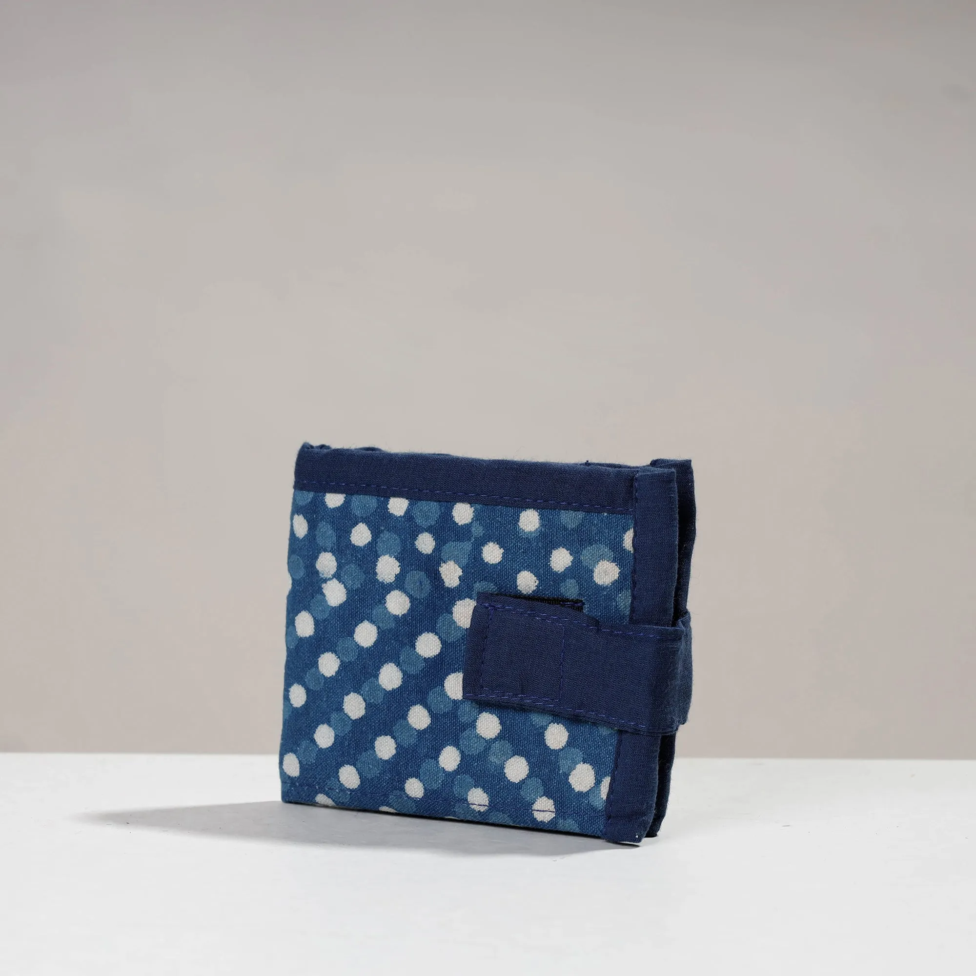 Blue - Jugaad Handmade Cotton Wallet