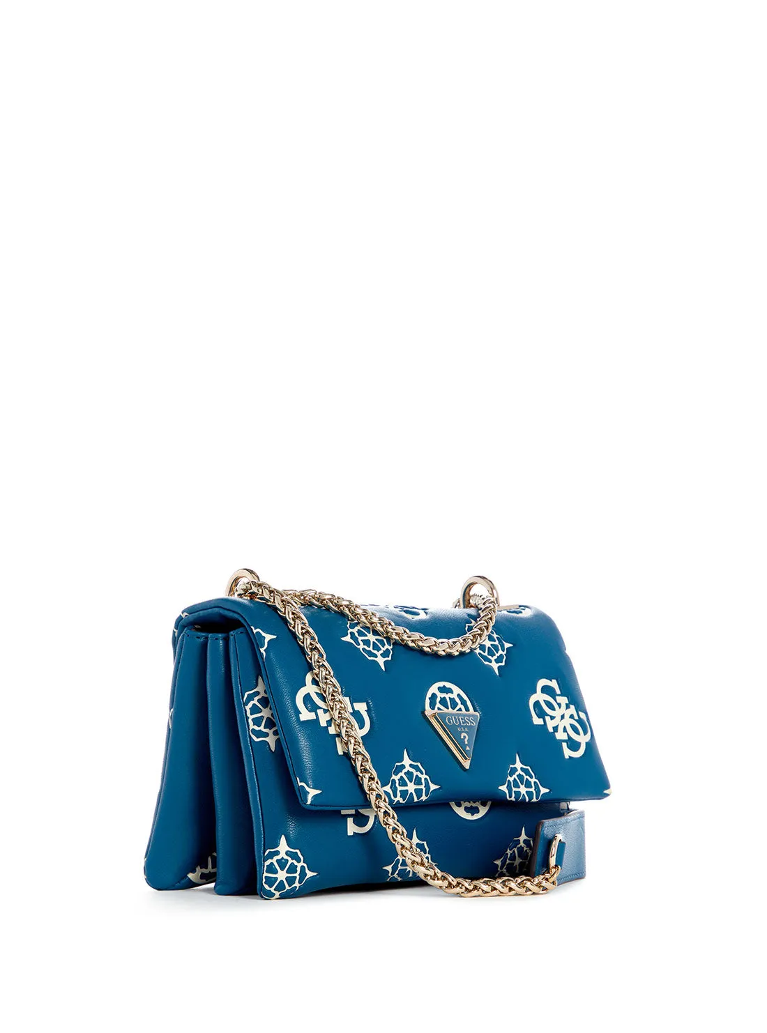 Blue Logo Deesa Mini Crossbody Bag