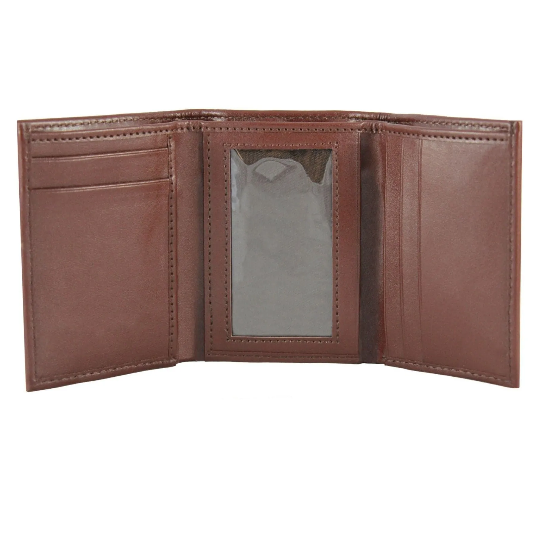 'Bradley' Tri-Fold Vegan Wallet by The Vegan Collection - Brown