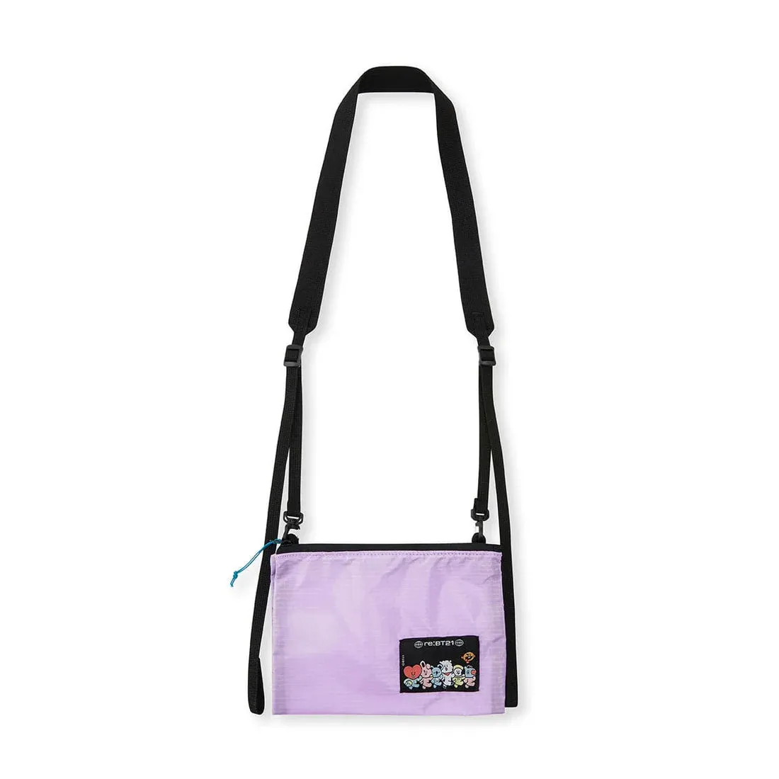 BT21 OVER LAB FOLDING SACOCHE BAG PURPLE