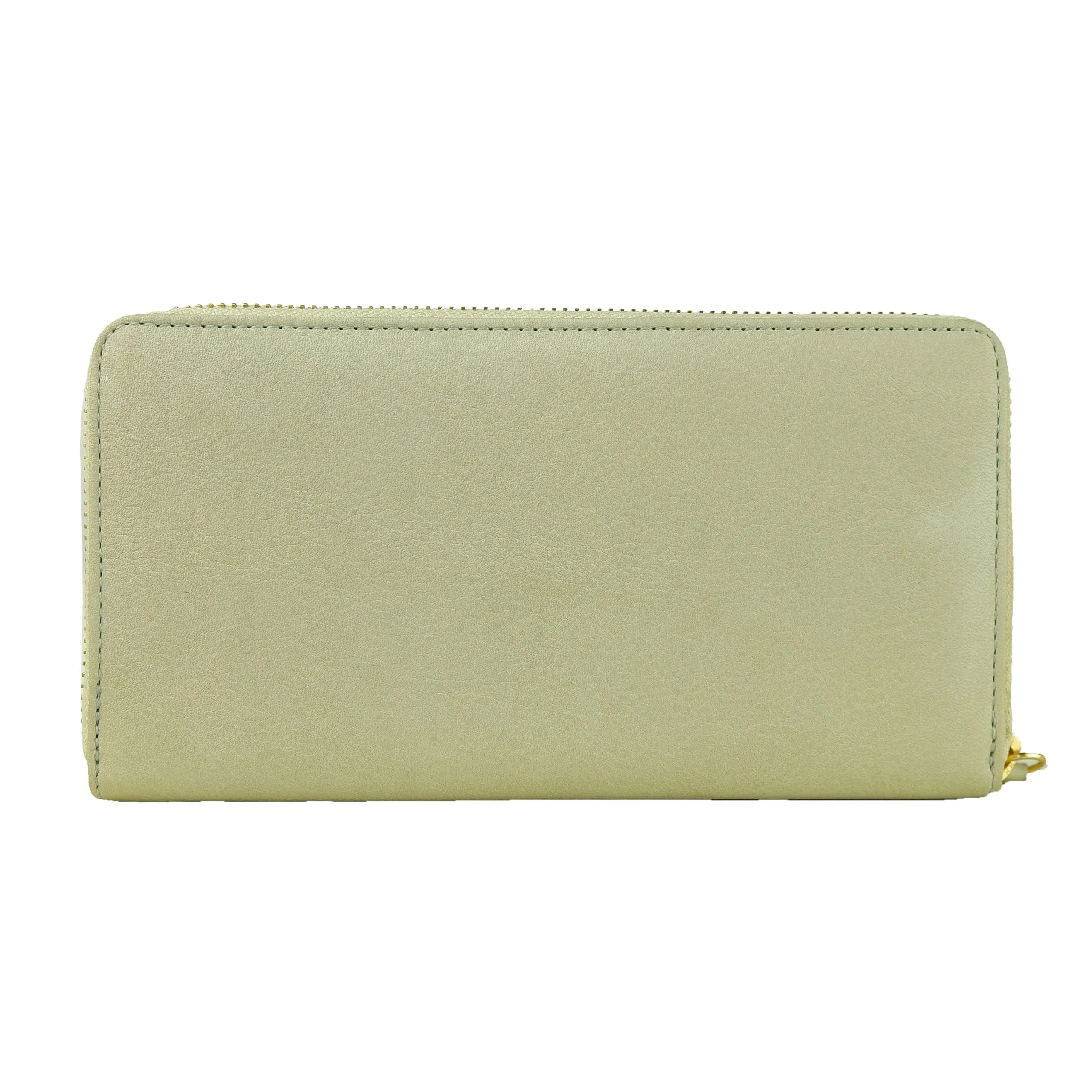 Cavalli Class Gray Calfskin Women Wallet