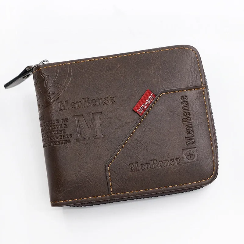 Compact Men's Wallet With Coin Pocket