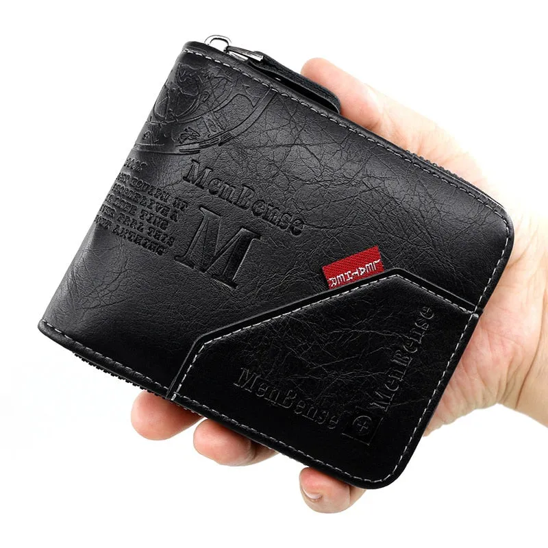 Compact Men's Wallet With Coin Pocket