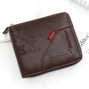 Compact Men's Wallet With Coin Pocket