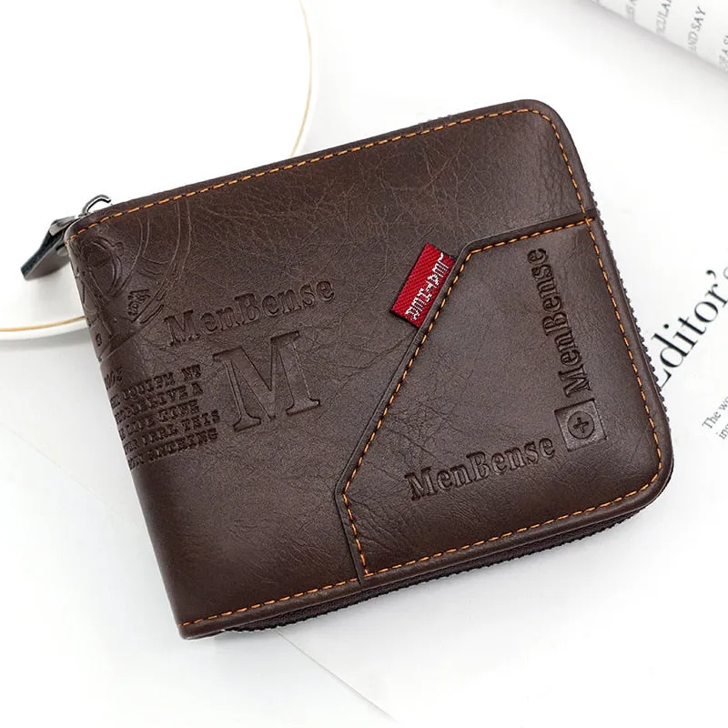 Compact Men's Wallet With Coin Pocket