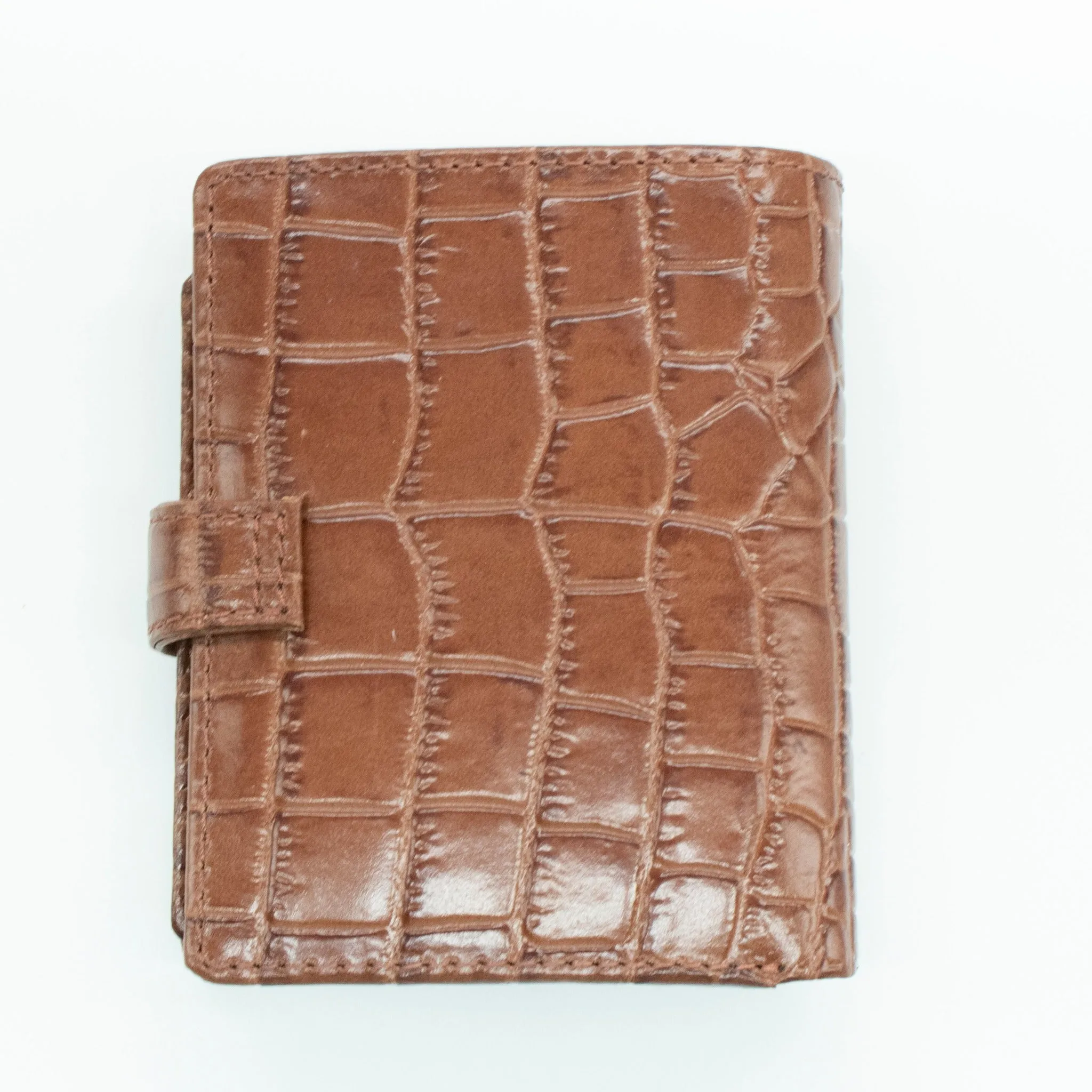 CROCCO WALLET WITH LOOPHOLE SNAP CLOSURE