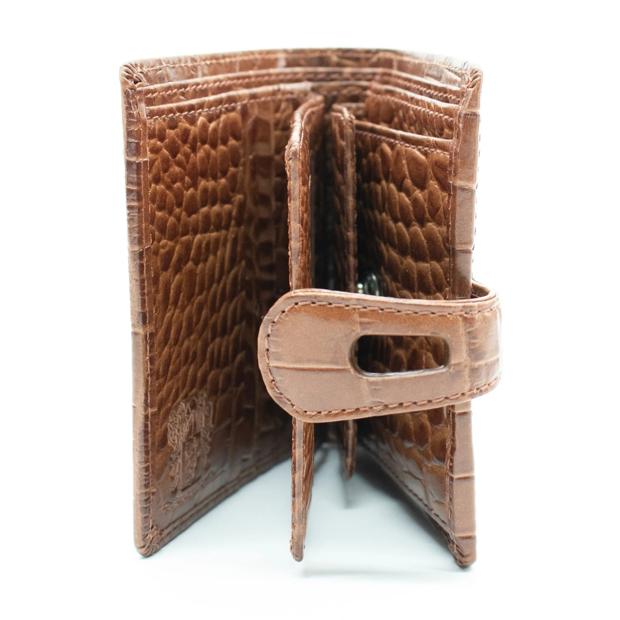 CROCCO WALLET WITH LOOPHOLE SNAP CLOSURE