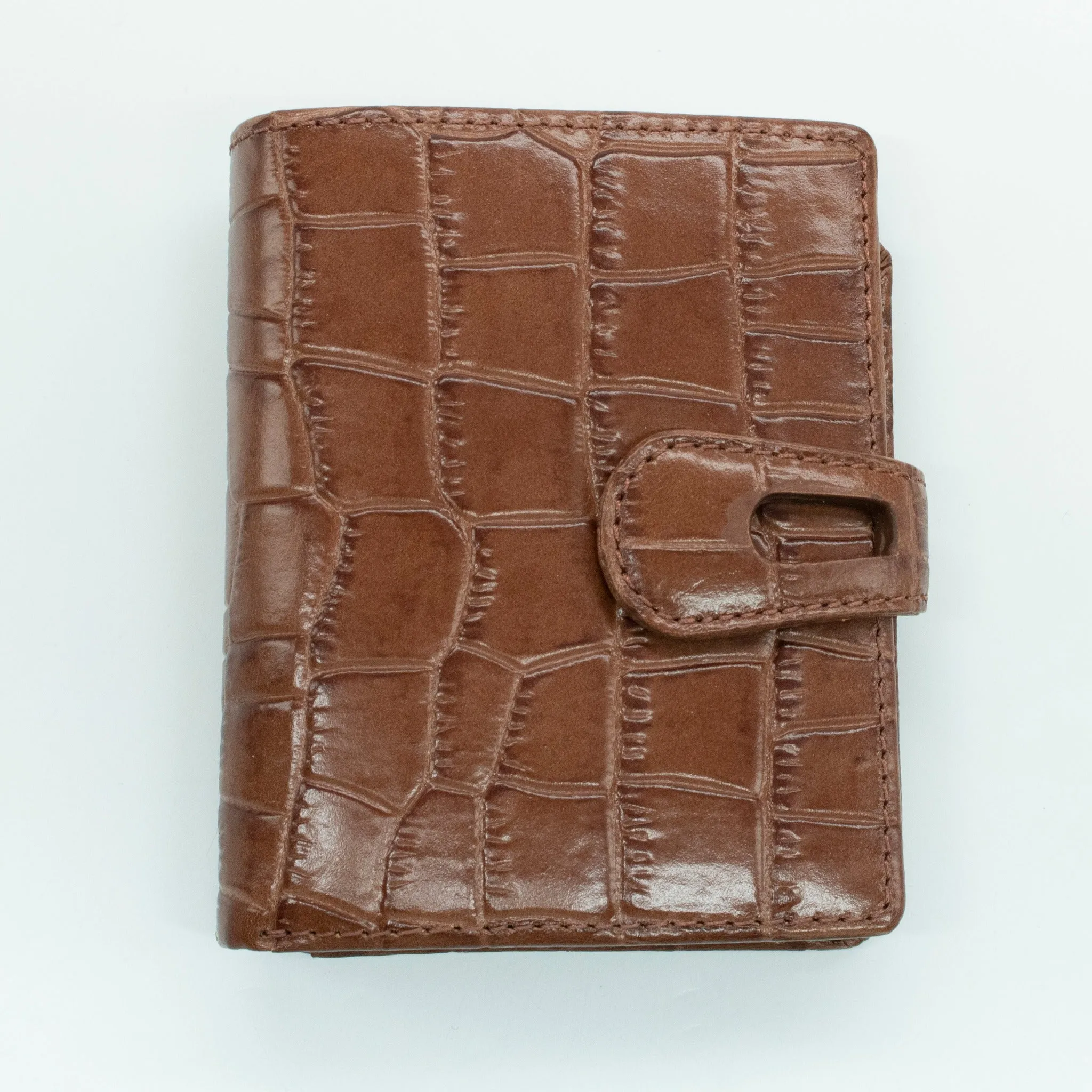 CROCCO WALLET WITH LOOPHOLE SNAP CLOSURE