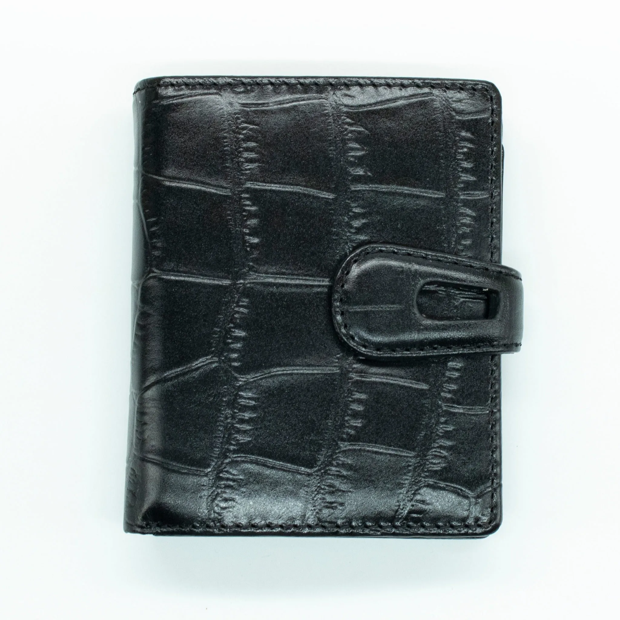 CROCCO WALLET WITH LOOPHOLE SNAP CLOSURE