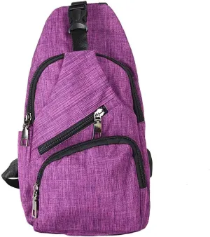 Daypack Nupouch Antitheft Usb Charging Connector Large Plum 2885