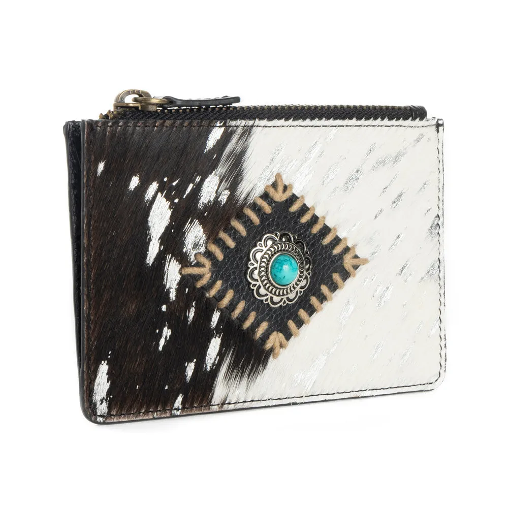 Eye of the Goddess Credit Card Wallet in Black & White