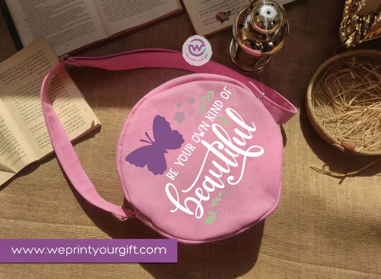 Fabric Round Bag-Motivational quotes