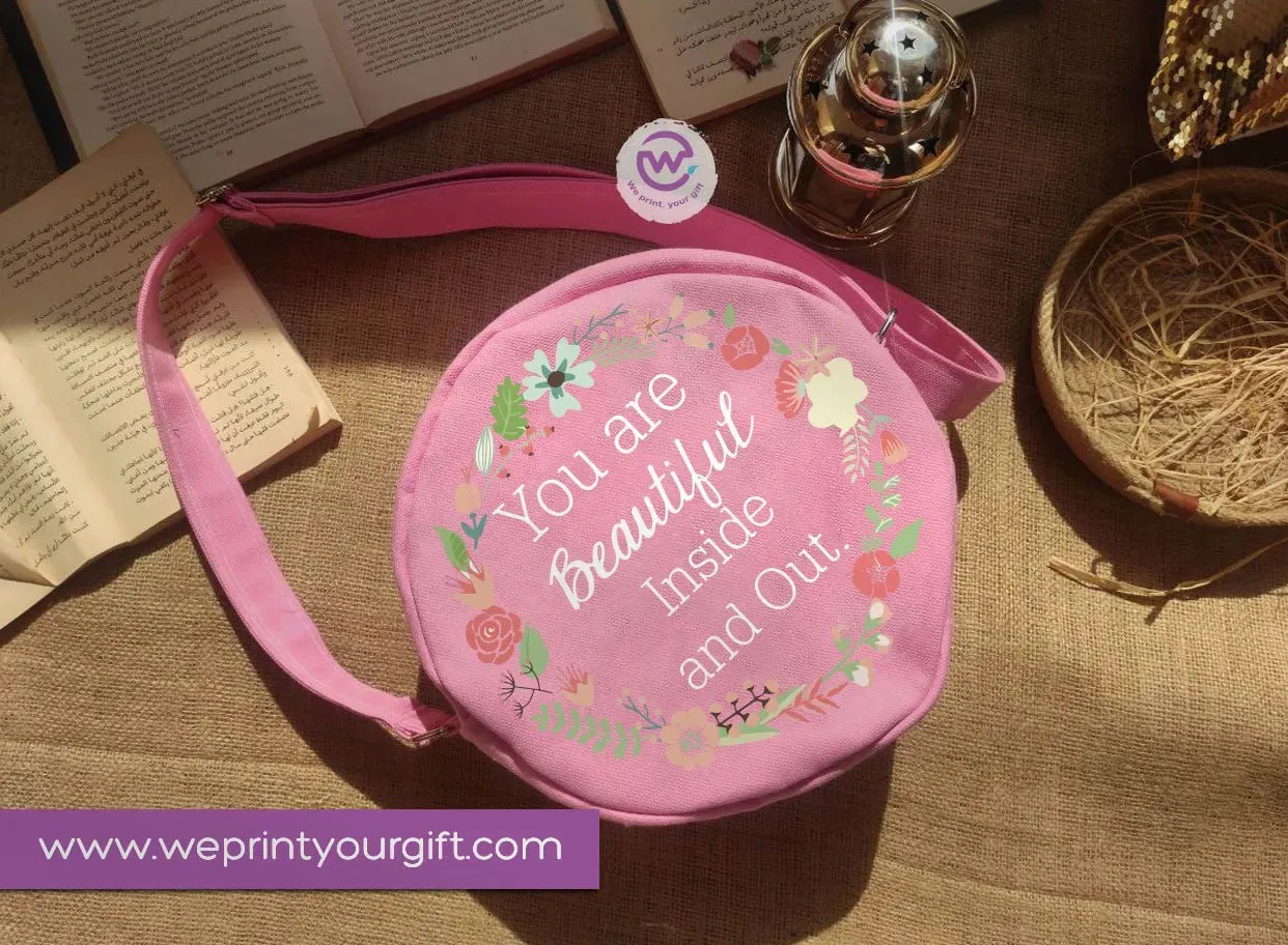 Fabric Round Bag-Motivational quotes