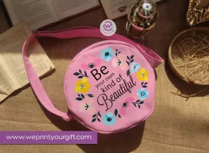 Fabric Round Bag-Motivational quotes