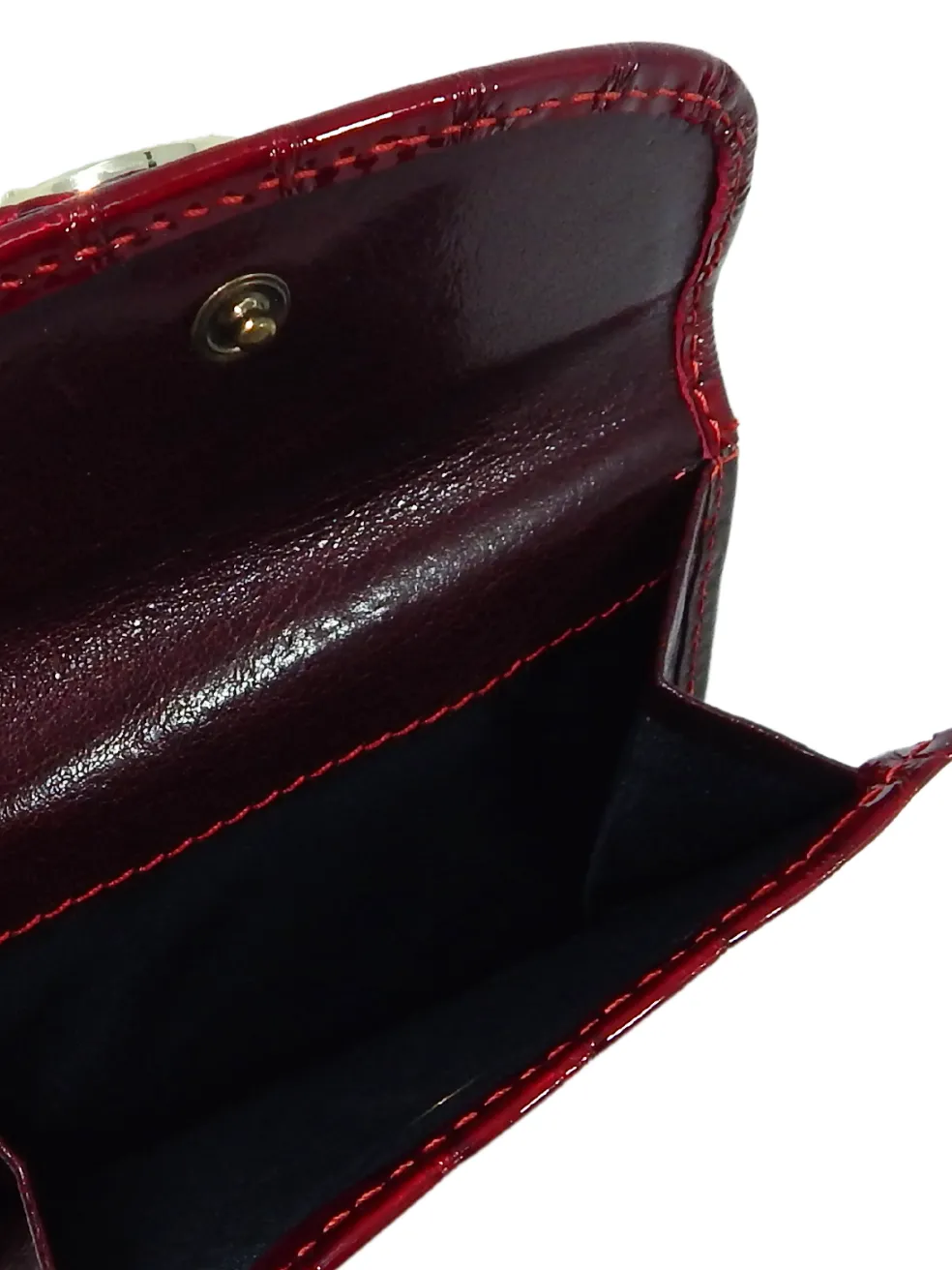 Gallop Compact Patent Leather Wallet