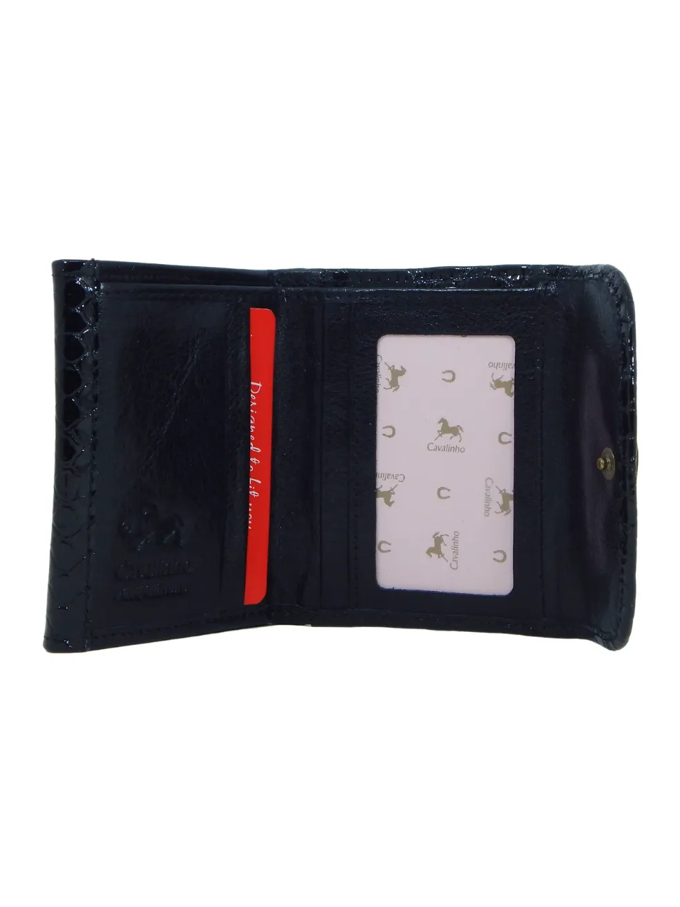 Gallop Compact Patent Leather Wallet