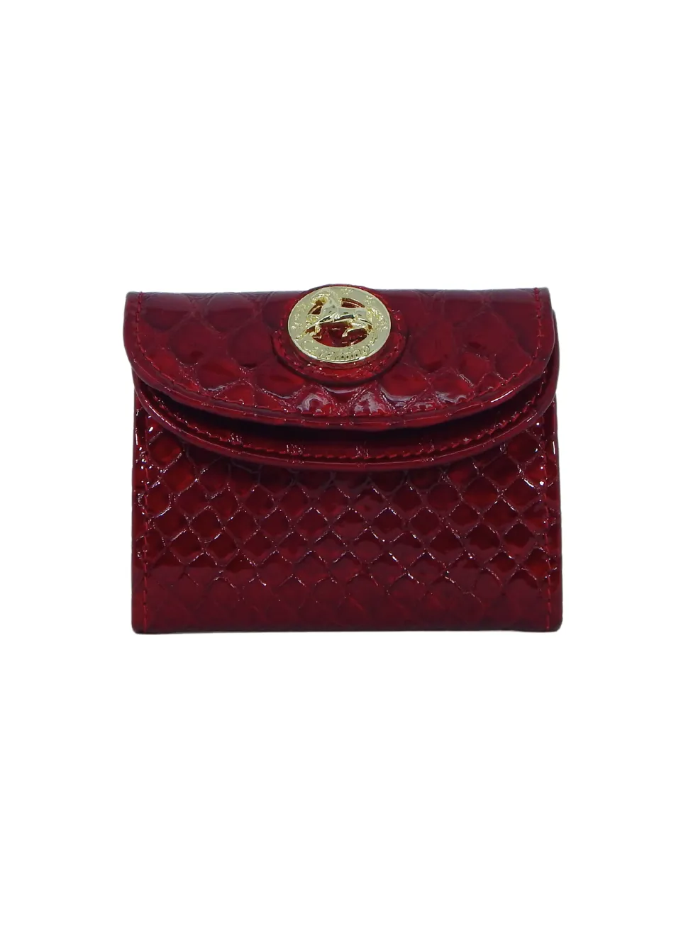 Gallop Compact Patent Leather Wallet