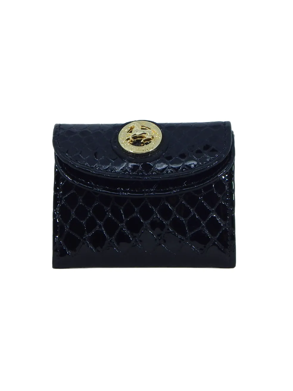 Gallop Compact Patent Leather Wallet