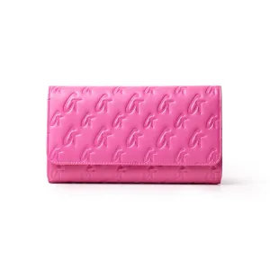 GLAM-AHOLIC MONOGRAM TRAVEL WALLET HOT PINK