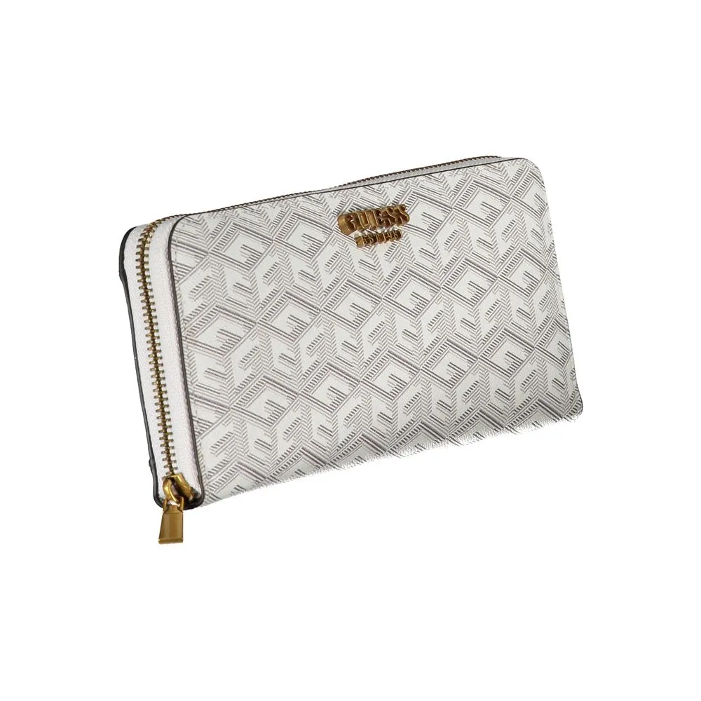 Guess Jeans Chic White Multi-Compartment Wallet