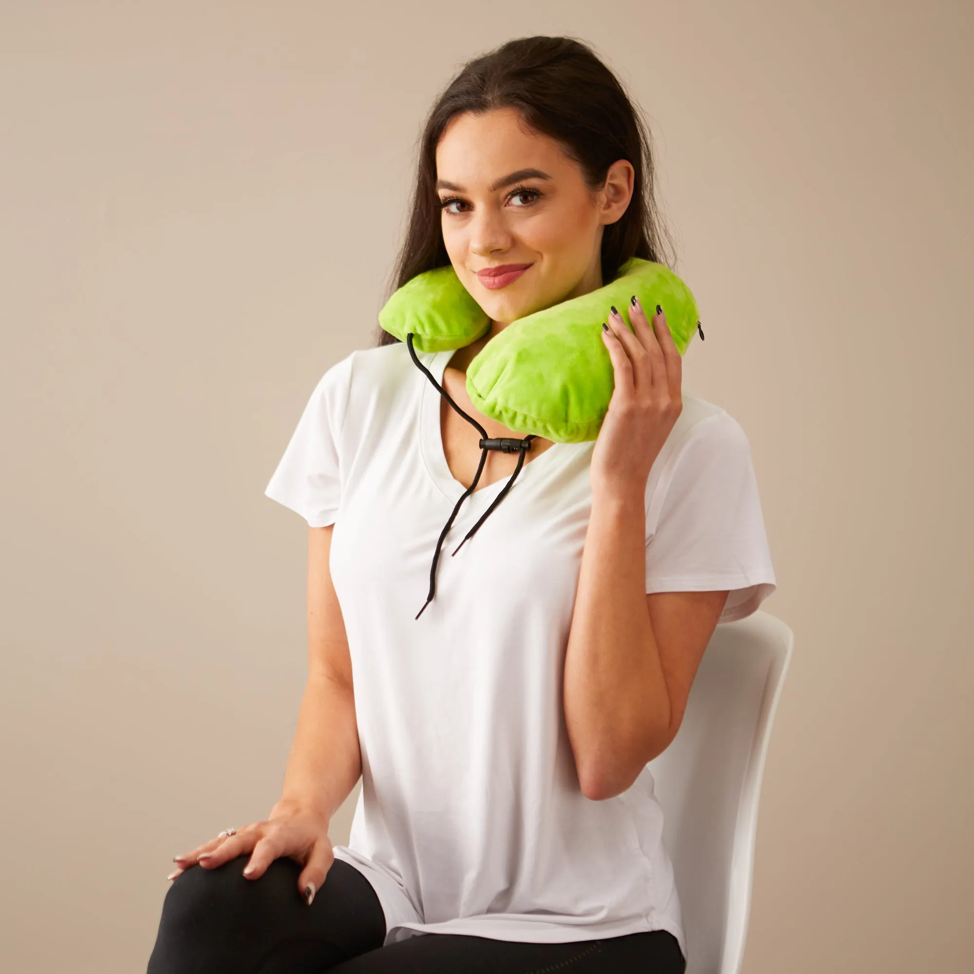 Gusto Inflatable Neck Pillows - Wild Lime