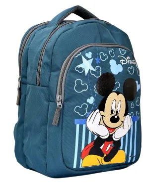 Kuber Industries Disney Mickey Mouse Printed Rexien Kids School Bag, Backpack, Bookbag For Girls & Boys (Green)-HS_38_KUBMART21105, Pack of 1