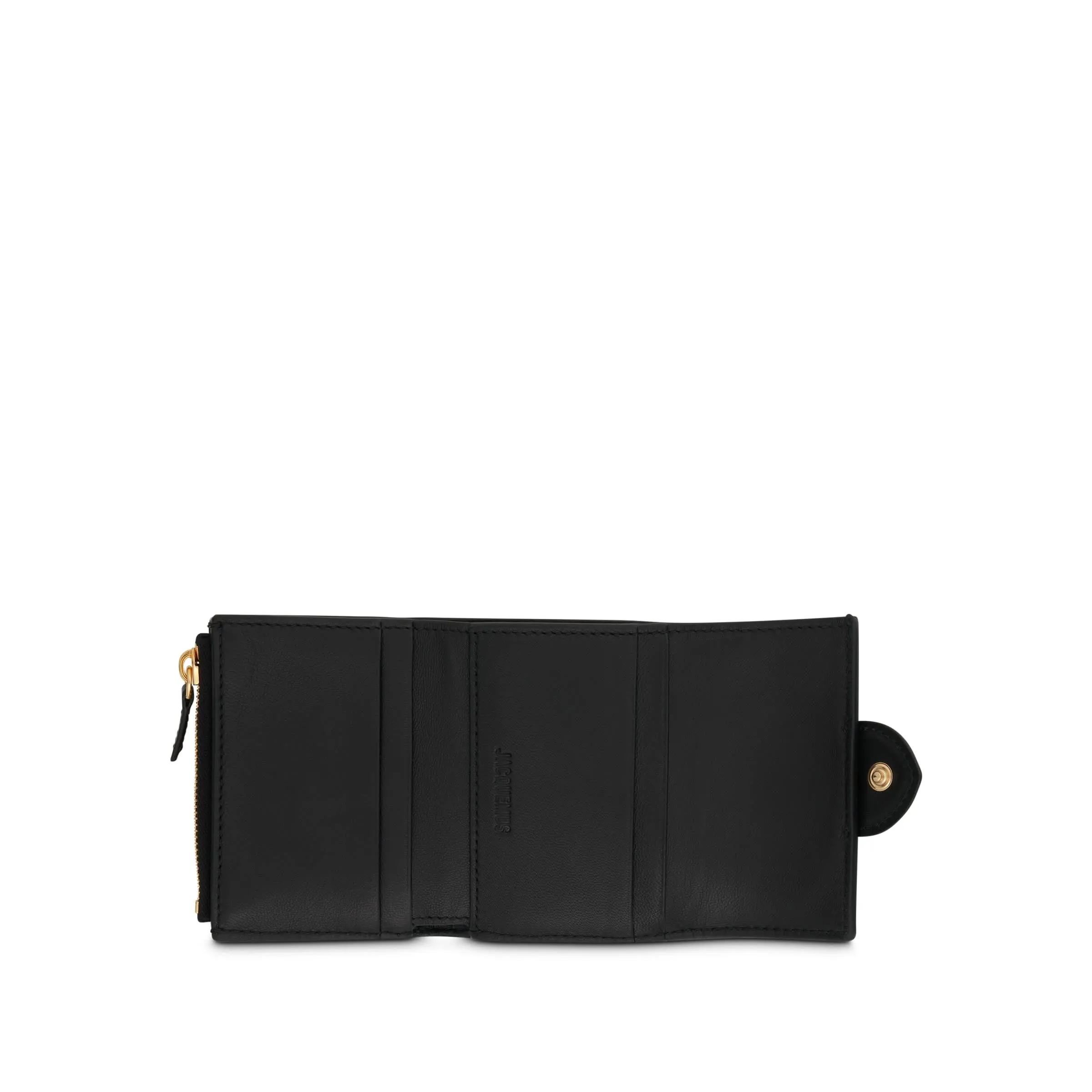 Le Compact Bambino Leather Pouch in Black