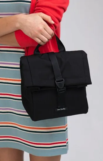 Lighten Up Lunch Tote Bag - Black