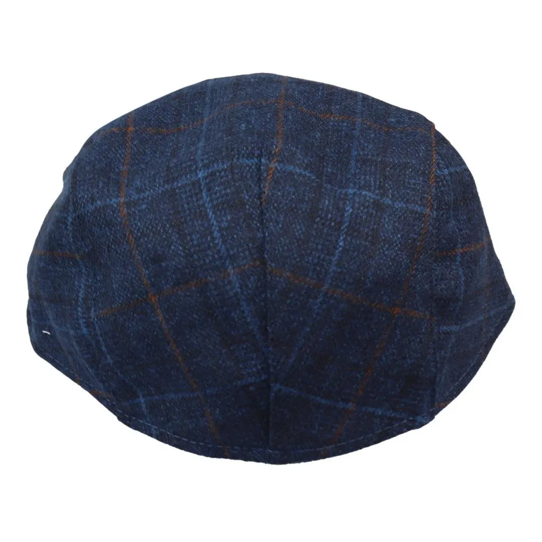 Mens Grandad Baker Flat Cap 8 Panel Tweed Vintage Classic Smart Casual 1920s