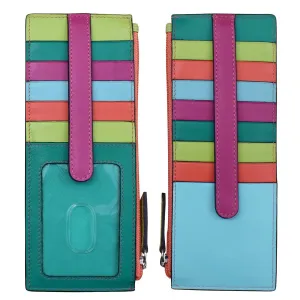 Multi Paradise-Leather Double Sided Long Credit Card Holder