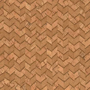 Natural Chevron Cork Fabric