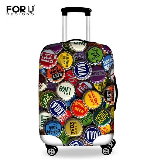 New Graffiti Design Protective Luggage Cover Waterproof Travel Luggage Cover Suit for 18-30 inch Case Elastic Suitcase Cover