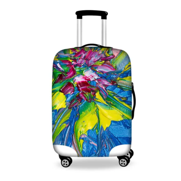 New Graffiti Design Protective Luggage Cover Waterproof Travel Luggage Cover Suit for 18-30 inch Case Elastic Suitcase Cover