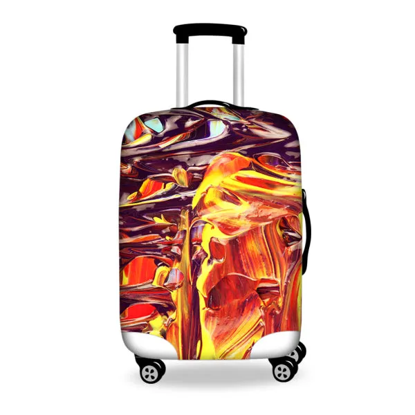 New Graffiti Design Protective Luggage Cover Waterproof Travel Luggage Cover Suit for 18-30 inch Case Elastic Suitcase Cover