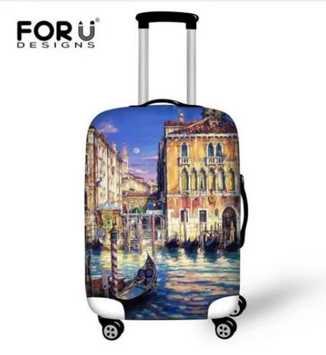 New Graffiti Design Protective Luggage Cover Waterproof Travel Luggage Cover Suit for 18-30 inch Case Elastic Suitcase Cover