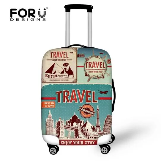 New Graffiti Design Protective Luggage Cover Waterproof Travel Luggage Cover Suit for 18-30 inch Case Elastic Suitcase Cover