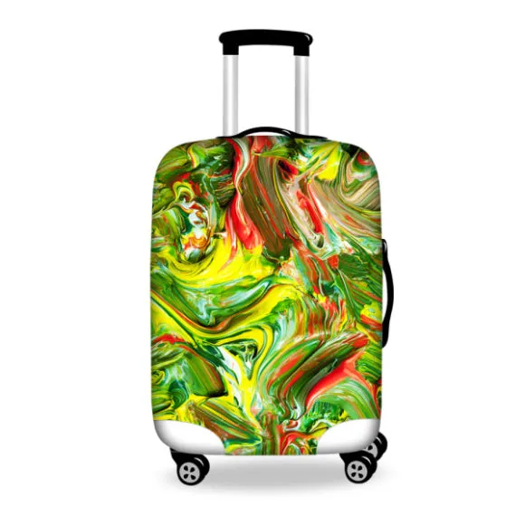 New Graffiti Design Protective Luggage Cover Waterproof Travel Luggage Cover Suit for 18-30 inch Case Elastic Suitcase Cover